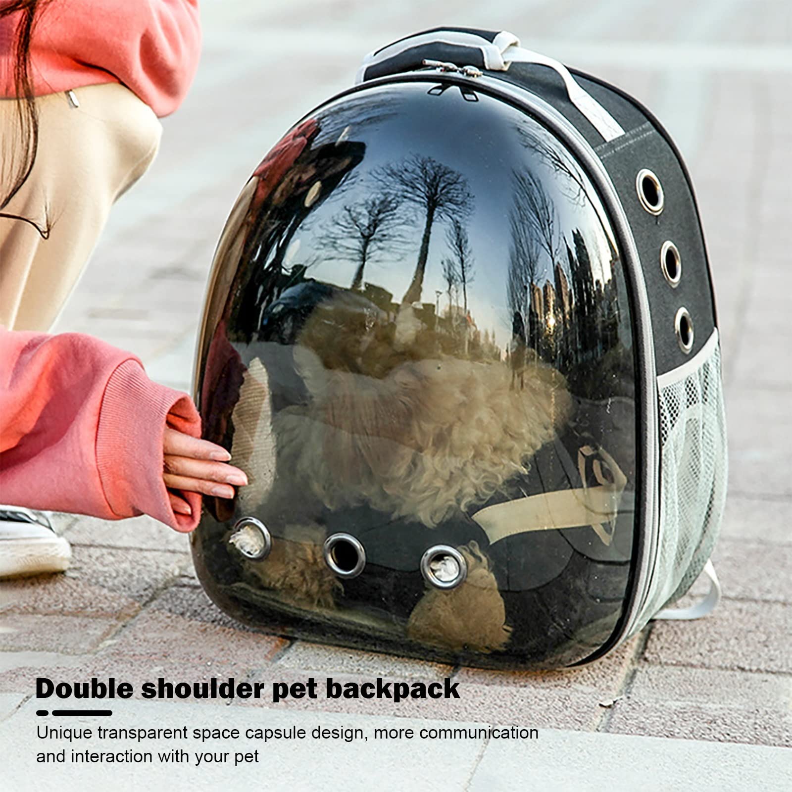 Cat Carrier Breathable Backpack Travel Space Capsule Cage - Image 7