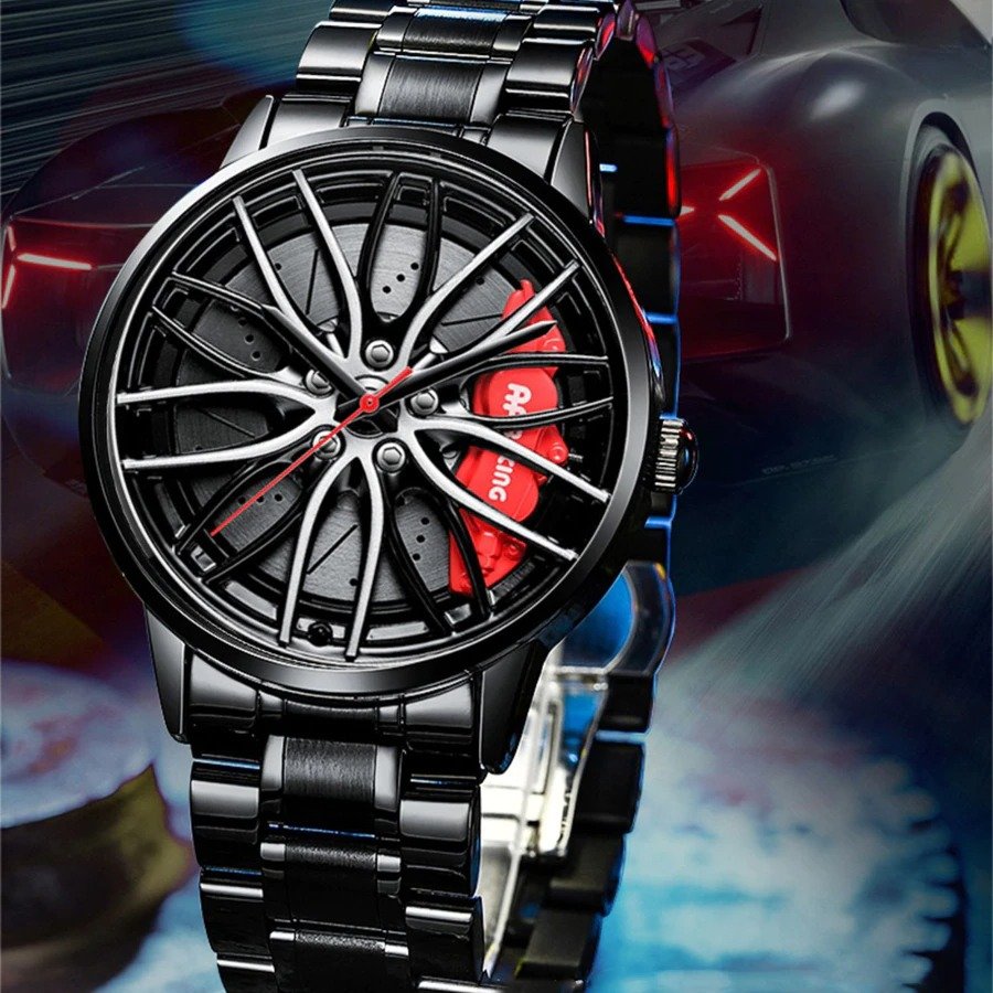Super Luxury Sport Car Wheel Watch | Rim Hub Wheel Wristwatch for Men & Women - Image 6