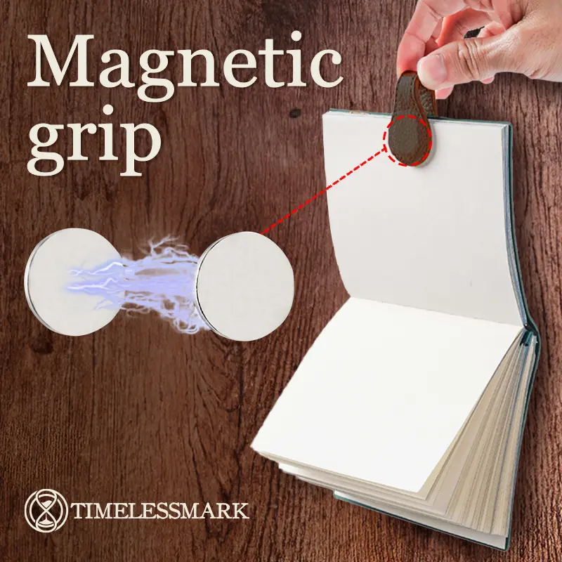 Personalized Magnetic Leather Bookmark - TimelessMark - Image 7