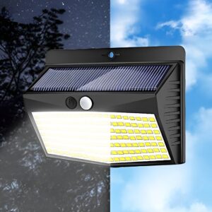 128 LED Solar Security Lights - 3-in-1 Sensor, Constant, Combination Lighting