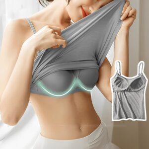 Loose Fitting Tank Top With Built-in Bra