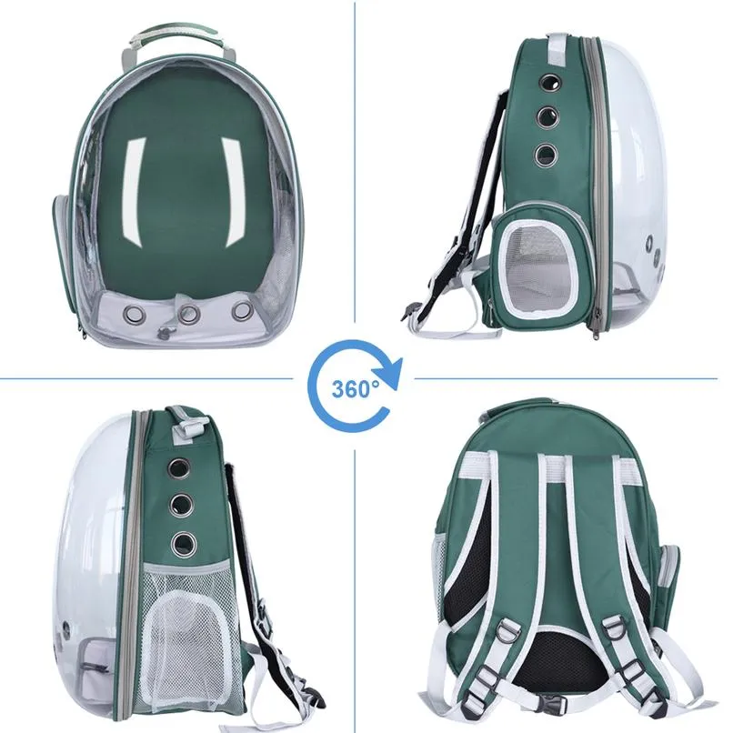 Cat Carrier Breathable Backpack Travel Space Capsule Cage - Image 4