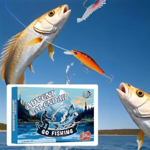 24 Days Christmas Countdown Fish Tackle Set | Go Fishing Advent Calendar