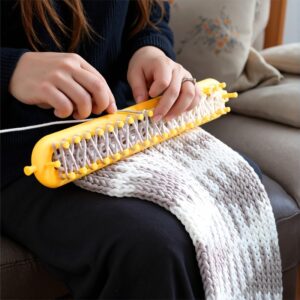 DIY Knitting Loom Kit – Handmade Craft Weaving Tools for Blankets, Scarves, Hats & Shawls