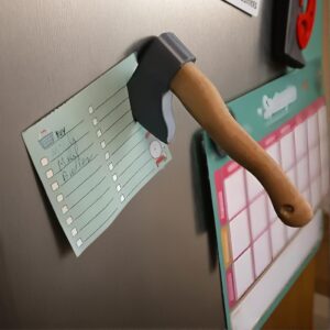 Funny Axe, Knife, Dart Fridge Magnets – Humorous 3D Axe Fridge Magnet, Unique Gift Idea, Ninja Darts Decor, Suitable for Home, Office, Fridge, Locking, Cabinet Iron Surface