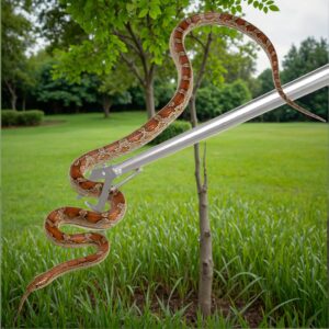 Stainless Steel Snake Tongs – Wide Jaw For Safe Reptile Handling, Ideal For Amphibians & Crawlers, Multifunctional, Catching