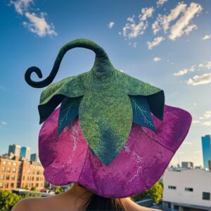 Festival Ready Rave Party Hat – Distressed Vintage Style, No Feathers, With Tip Design, For Halloween, Easter, Gatherings, Celeb