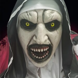 Natural Latex Horror Zombie Mask – Headgear Prank Prop, Halloween Carnival Cosplay Photo Prop, Bar Club Rave LARP Party Supplies, Stage Performance Accessories