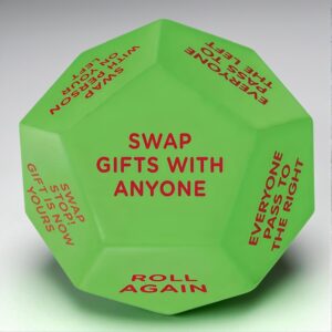 Christmas Gift Exchange Dice Game 12-Answers – Santa's Favorite Game with Surprise Gift Option for Christmas & Family Parties