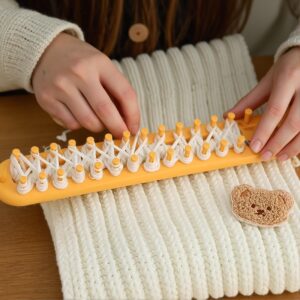 DIY Knitting Craft Weaving Tool – Handmade Knitting Kit Knitting Loom For Blanket Scarf Hat Shawl Knit Sewing Tools
