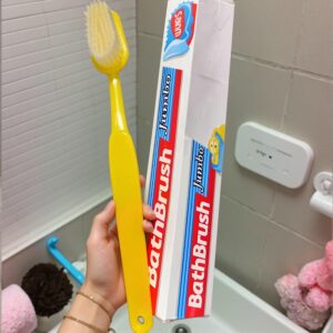 Large Soft Mesh Bath Brush – Gentle Exfoliating Body Scrub with Long Handle for Shower, Spa & Back Massage