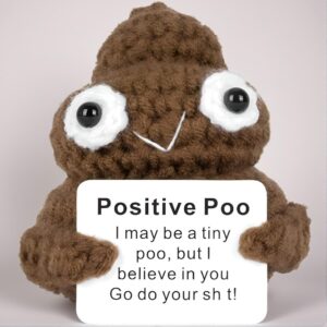 Handmade Crochet Positive Poo Toy – Ideal Gag Gift for Friends, Birthdays, Teachers, and Home Decor