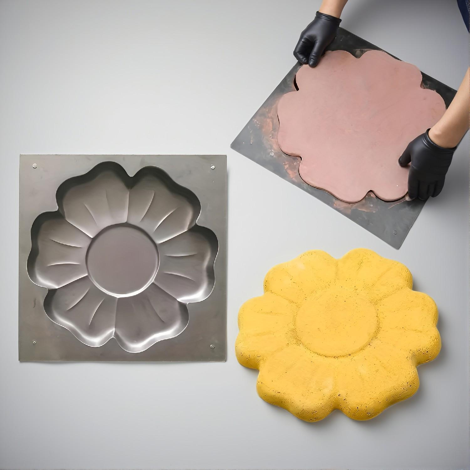 Reusable Plastic Flower Petal Paving Mold – DIY Cement Path Maker for Garden Walkways and Courtyards - Image 4