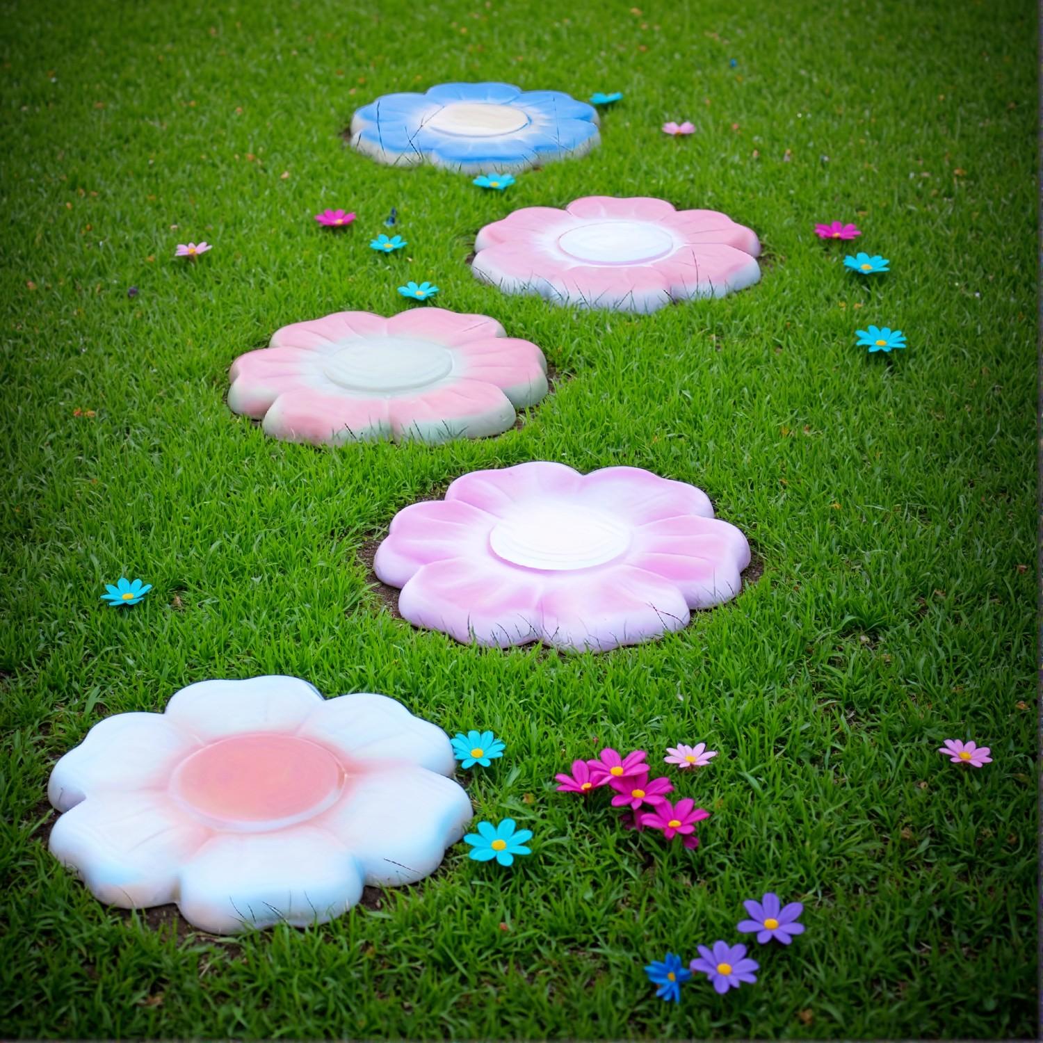 Reusable Plastic Flower Petal Paving Mold – DIY Cement Path Maker for Garden Walkways and Courtyards - Image 5