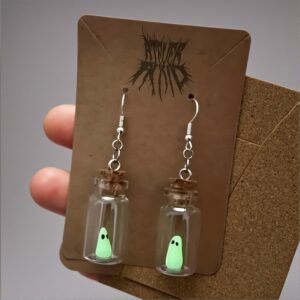 Glow In The Dark Halloween Earrings – Gothic Charm Cartoon Hanging Style For Women