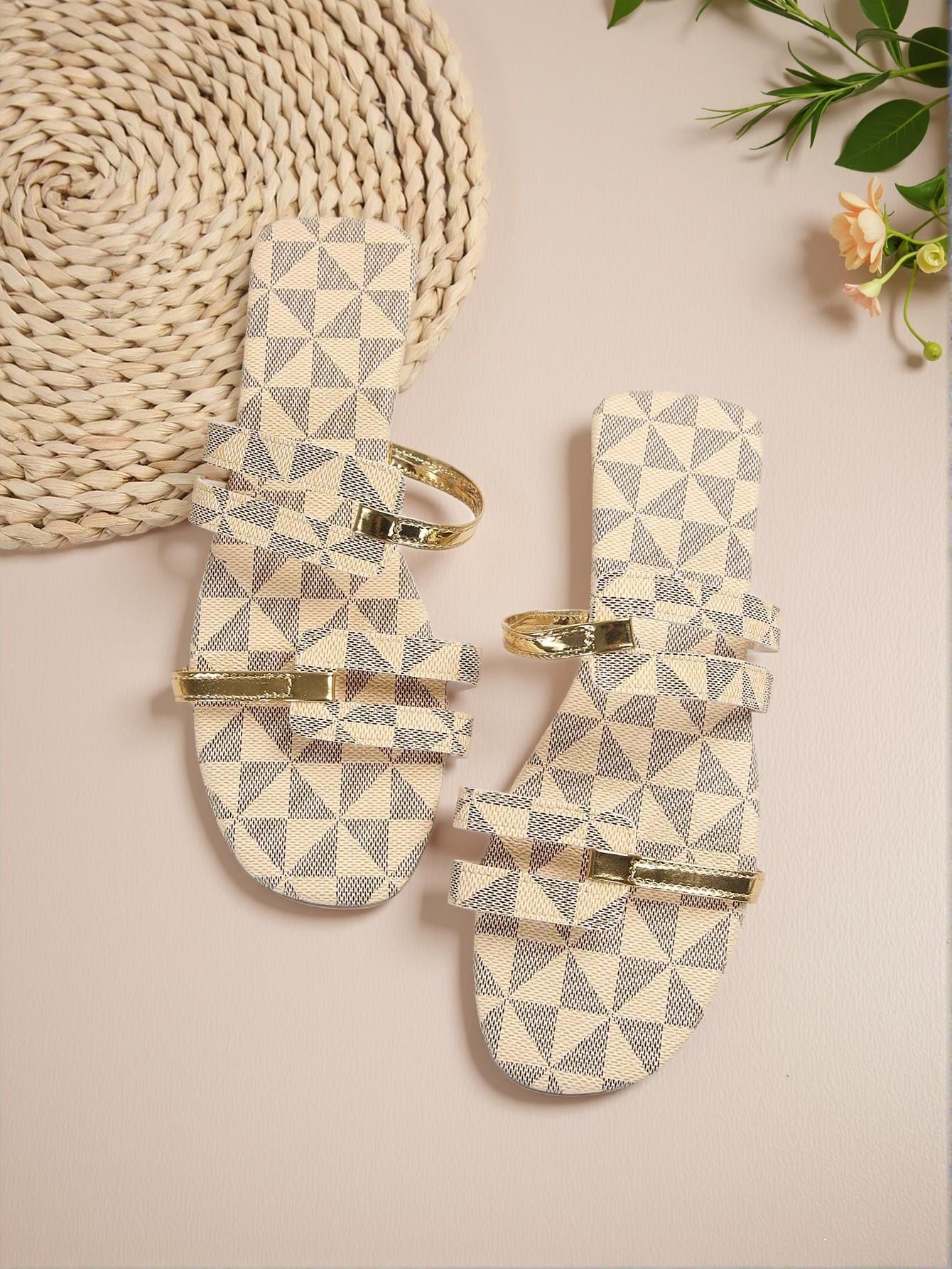 Elegant Beige Women Flat Sandals, Refreshing Slip-On Shoes for Spring/Summer Adventures, Cute, Comfortable, Aesthetic, Classy, Trendy, Casual, Chic, Stylish, Luxury Sandals For Summer, Beach, Vacation And Spring - Image 2