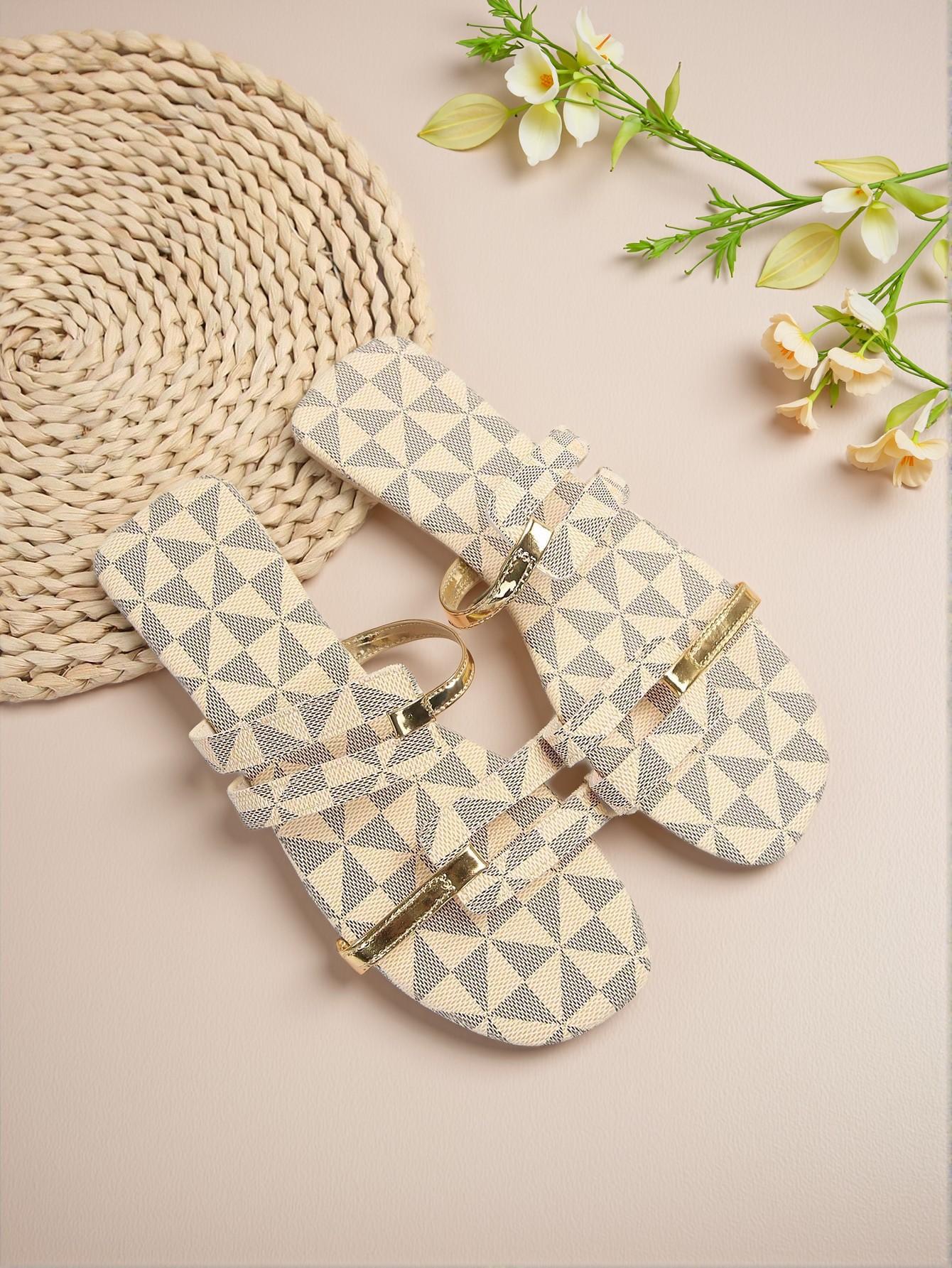 Elegant Beige Women Flat Sandals, Refreshing Slip-On Shoes for Spring/Summer Adventures, Cute, Comfortable, Aesthetic, Classy, Trendy, Casual, Chic, Stylish, Luxury Sandals For Summer, Beach, Vacation And Spring - Image 4