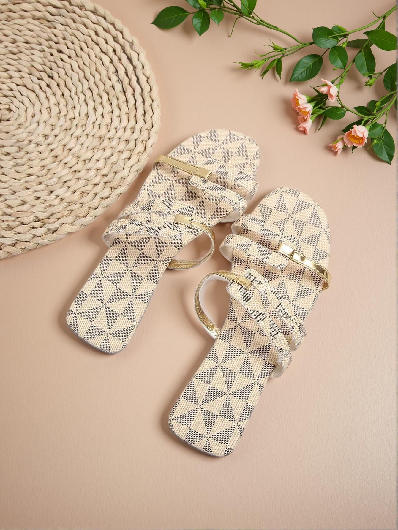 Elegant Beige Women Flat Sandals, Refreshing Slip-On Shoes for Spring/Summer Adventures, Cute, Comfortable, Aesthetic, Classy, Trendy, Casual, Chic, Stylish, Luxury Sandals For Summer, Beach, Vacation And Spring - Image 5