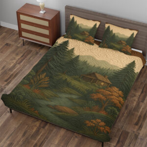 Woodland Wanderlust 3-Piece Quilted Bedding Set