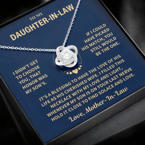 Daughter-In-Law Gift from Mother-In-Law, "I Didn't Get To Choose You"