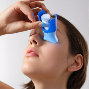 Easy Drop Applicator Eye Drops Bottle – Plastic, Unscented, Hypoallergenic, Reusable, Space-Saving Travel Design, Compatible with Standard Bottles, Suitable for All Ages