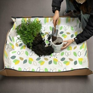 Potting Mat – Thick Waterproof Potting Mat For Indoor Plant Transplanting And Dirty Control, Foldable Indoor Succulent Potting Mat, Portable Gardening Mat, Home Gardening Waterproof Mat.