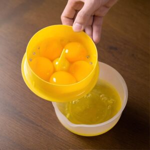 Durable Large Capacity Egg Separator – Easy-Clean Yolk & White Strainer For Kitchen And Restaurant Use