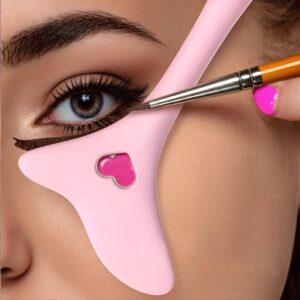 Silicone Eyeliner Stencil – Multi-functional Eye Makeup Application Tool, Easy to Clean, Reusable, Suitable for Makeup Enthusiasts