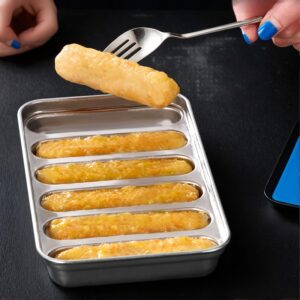 Stainless Steel Sausage Stuffer Mold Set – Durable Metal Sausage Maker With Complementary Food Tray For Homemade Sausage, Hot Dogs, And Hams