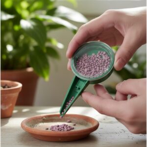 Adjustable Garden Seeder Tool – Handheld Plastic Seed Dispenser for Precise Planting, 5 Sizes, Ideal for Various Seed Types
