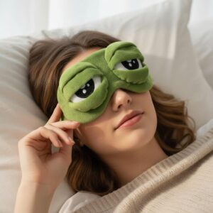 Cute Frog Sleep Eye Mask – Funny Sleep Eye Mask, Soft & Comfortable Eye Mask, Travel Essentials