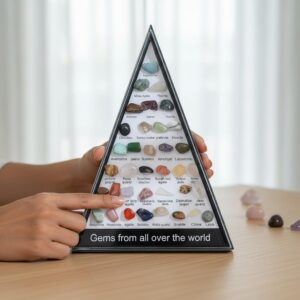 36 Pack Natural Healing Crystals Mineral Specimens – Irregular Tumbled Stones Rock Collection Box For Kids Research Teaching